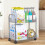 Plastic Two-Tier Movable Storage Rack 41x32.5x20.5 cm 5