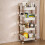 Rolling Storage Cart Plastic 4-Tier 4