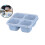4-Compartment Bento Box with Lids, Reusable Lunch Container 1