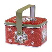 Christmas Cookie Tin Metal Storage Container 1 Pack