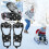 Msgweeeg Women's Snowshoes Ice Cleats 8-Point 6