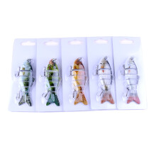 Lifelike Swimbait Lures 6-Segment 5 Pcs