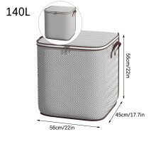 Foldable Clothes Storage Bin with Reinforced Handles and