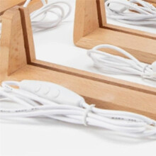 Beech U-Shaped Luminous Base Teacher'S Day Calendar Ornaments Base Beech U-Shaped Acrylic Luminous Photo Frame