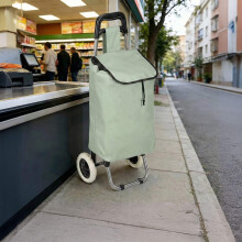 Skladací nákupný vozík, 28l taška, nosnosť 15 kg