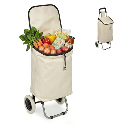 Taittuva ostoskärry - 28 litran kassi, 15 kg:n kuorma 1