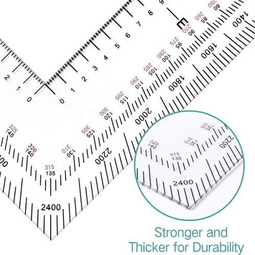 5 Inch Map Protractor Utm/Mgrs Coordinate Scale Map Perfectly Cut Land Navigation Protractor 1