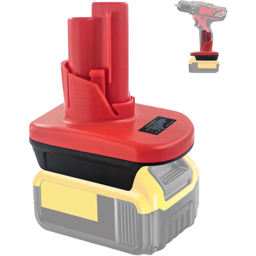Battery Adapter for Milwaukee M12/M18 and Dewalt 20V Max