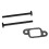 Exhaust Muffler Assembly Kit for  017 018 MS170 MS180 Chainsaws Accessories Muffler Exhaust Silencer Replace 2