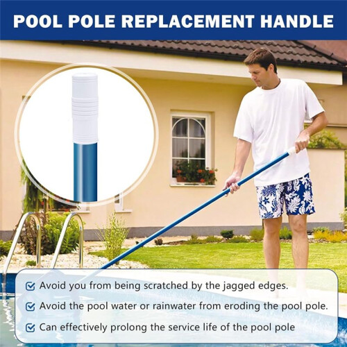 2 Pcs Pool Pole Handle Grip Replacement, Hand Grip for Swimming Pool & Spa Poles, Telescopic Pool Pole Handle Grip 25mm