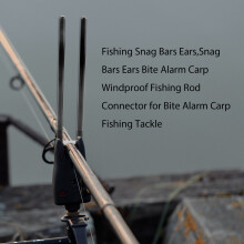 Fishing Snag Bars Ears,Snag Bars Ears Bite Alarm Carp Windproof Fishing Rod Connector for Bite Alarm Carp Fishing Tackle