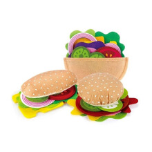 28PCS Food Burger Sandwich Food Set Dzieci Udają, Że Bawią Się w Jedzenie Sandwich Toys Kuchnia dla Dzieci Odgrywanie Ról