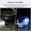 Flashlight, G5 Edc Light 400 Lumens, Rechargeable Pocket-Sized Flashlights High Lumens,Magnetic Base  Green 5