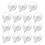 Clear Suction Cup Hooks for Smooth Surfaces 15 Pcs 1