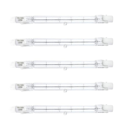 Halogen J Type Bulb 500W 120V R7S 118mm 5 Pack 2