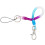 2X Lobster Hook   Spring Stretchy Coil Keyring Keychain Strap Rope Cord 3