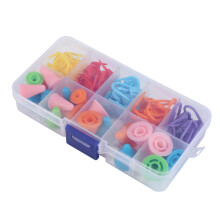 120 Pieces Knitting Crochet Locking Stitch Markers Mix Color and 40 Pieces 2 Sizes Knitting Needles Point Protectors