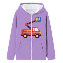 Fire Truck Hooded Zip-Up Jacket for Kids – Warm Winter