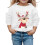 Kids Christmas Pullover Reindeer Print Round Neck Long 1