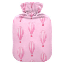 Hot Water Bottle 2L with Velvet Cover for Pain Relief