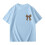 Kids' Summer Graphic Tee Lightweight Short Sleeve Leopard 1