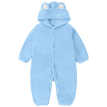 Baby Girls Winter Snowsuit Fuzzy Hooded Romper