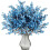 Blue Baby's Breath Artificial Flowers Real Touch 12 Pcs 1