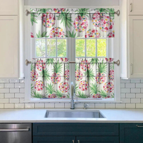 Fruit Kitchen Curtains Set with Valance 3-Piece 2