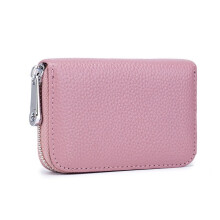 RFID Blocking Leather Credit Card Wallet with 12 Slots and