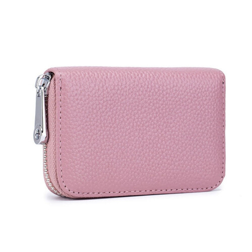 RFID Blocking Leather Credit Card Wallet with 12 Slots and