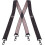 Men's suspenders X-back black hooks 48 inch adjustable 1