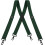 Men's Suspenders X-Back Black Hooks 48 Inch Adjustable 1