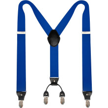 Wide suspenders with 4 strong clips adjustable