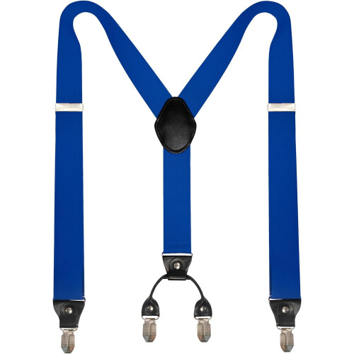Wide suspenders with 4 strong clips adjustable