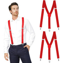 Men's Y-Back Adjustable Elastic Suspenders