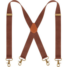 Men's Braces Hook Clips X-Shape Adjustable Elastic