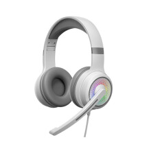 Gaming Headset with Microphone White Over-Ear