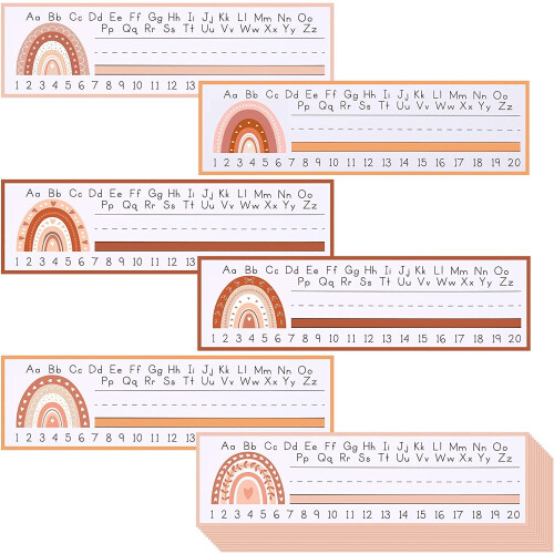 Desk Name Tags Traditional Manuscript 60 pcs