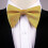 Men's Satin Pre-Tied Bow Tie Solid Color Adjustable Tuxedo 2
