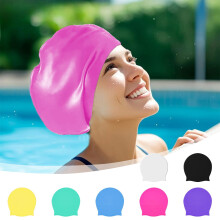 Silicone Swim Cap High Elasticity Waterproof for Large