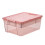 Clear Stackable Building Block Storage Box with Removable 1