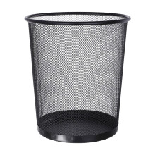 Metal Mesh Round Trash Can for Bathroom Bedroom Office