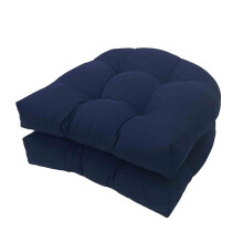 Outdoor Floor Cushions for Rattan Chairs Round Corner 2pcs