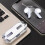 Wireless Bluetooth Earphones Transparent Display White 2