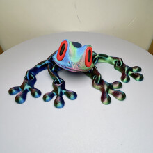 3D Printed Frog Fridge Magnet with Movable Joints