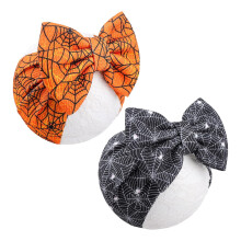 Halloween Baby Girls Headbands with Bows 2 Pcs