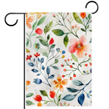 Floral Double-Sided Garden Flag Weather-Resistant 28x40 Inch