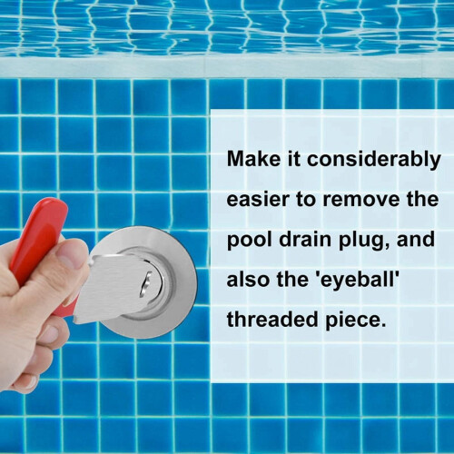 Pool Plug Removal Tool for Return Jet Nozzles Red 1