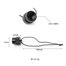 Scuba Diving GäNgad Damm Cap Lock Lock Din 5/8-14NPS Damm Cap Tank Ventil End Cap TillbehöR del Svart