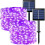 Morttic Solar String Lights Purple Copper Wire 200-LED 66FT 1